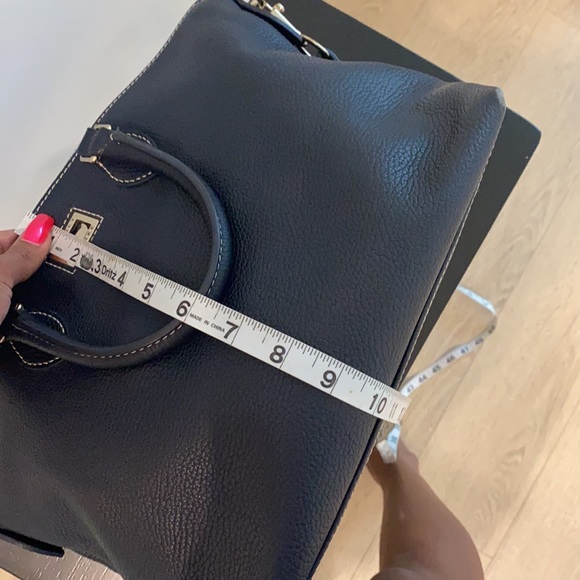 DOONEY AND BOURKE PEBBLE GRAIN NAVY SATCHEL - Picture 9 of 14